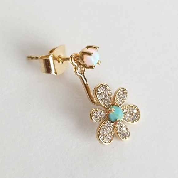 Anthropologie Jewelry - Anthropologie Oleander Front-Back Earrings